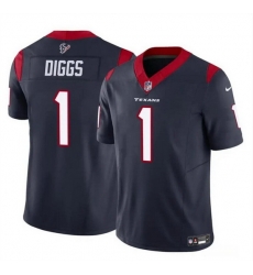 Men Houston Texans 1 Stefon Diggs Navy 2024 F U S E Vapor Untouchable Stitched Football Jersey Men Houston Texans 1 Stefon Diggs Navy 2024 F U S E Vapor Untouchable Stitched Football Jersey