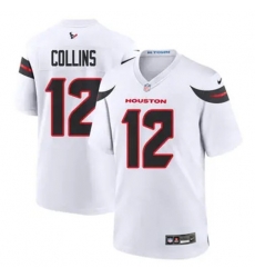 Men Houston Texans 12 Nico Collins White 2024 2nd Alternate F U S E Vapor Stitched Jersey Men Houston Texans 12 Nico Collins White 2024 2nd Alternate F U S E Vapor Stitched Jersey