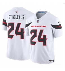 Men Houston Texans 24 Derek Stingley Jr White 2024 Vapor F U S E Limited Stitched Jersey Men Houston Texans 24 Derek Stingley Jr White 2024 Vapor F U S E Limited Stitched Jersey
