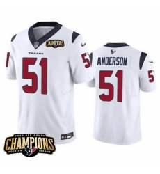Men Houston Texans 51 Will Anderson Jr White 2023 F U S E AFC South Champions Patch Vapor Untouchable Limited Stitched Football Jersey Men Houston Texans 51 Will Anderson Jr White 2023 F U S E AFC South Champions Patch Vapor Untouchable Limited Stitched Football Jersey