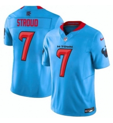 Men Houston Texans 7 C J Stroud Blue 2024 Vapor F U S E Limited Stitched Jersey Men Houston Texans 7 C J Stroud Blue 2024 Vapor F U S E Limited Stitched Jersey