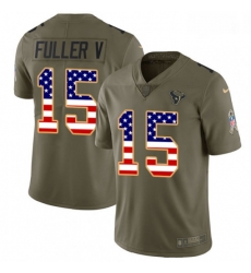 Men Nike Houston Texans 15 Will Fuller V Limited OliveUSA Flag 2017 Salute to Service NFL Jersey Men Nike Houston Texans 15 Will Fuller V Limited OliveUSA Flag 2017 Salute to Service NFL Jersey