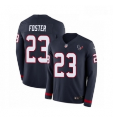 Men Nike Houston Texans 23 Arian Foster Limited Navy Blue Therma Long Sleeve NFL Jersey Men Nike Houston Texans 23 Arian Foster Limited Navy Blue Therma Long Sleeve NFL Jersey