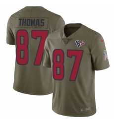 Men Nike Houston Texans 87 Demaryius Thomas Limited Olive 2017 Salute to Service NFL Jersey Men Nike Houston Texans 87 Demaryius Thomas Limited Olive 2017 Salute to Service NFL Jersey