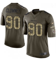 Men Nike Houston Texans 90 Jadeveon Clowney Limited Green Salute to Service NFL Jersey Men Nike Houston Texans 90 Jadeveon Clowney Limited Green Salute to Service NFL Jersey