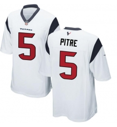 Men's Nike Houston Texans #5 Jalen Pitre White Vapor Limited Jersey Men's Nike Houston Texans #5 Jalen Pitre White Vapor Limited Jersey