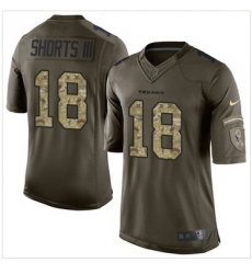 Nike Houston Texans #18 Cecil Shorts III Green Men 27s Stitched NFL Limited Salute to Service Jersey Nike Houston Texans #18 Cecil Shorts III Green Men 27s Stitched NFL Limited Salute to Service Jersey