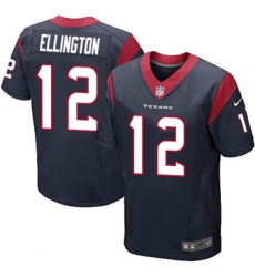 Nike Texans #12 Bruce Ellington Navy Blue Team Color Mens Stitched NFL Elite Jersey Nike Texans #12 Bruce Ellington Navy Blue Team Color Mens Stitched NFL Elite Jersey