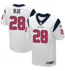 Nike Texans #28 Alfred Blue White Mens Stitched NFL Elite Jersey Nike Texans #28 Alfred Blue White Mens Stitched NFL Elite Jersey