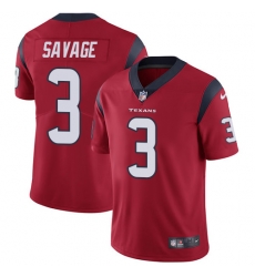 Nike Texans #3 Tom Savage Red Alternate Mens Stitched NFL Vapor Untouchable Limited Jersey Nike Texans #3 Tom Savage Red Alternate Mens Stitched NFL Vapor Untouchable Limited Jersey