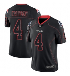 Nike Texans #4 Deshaun Watson Lights Out Black Mens Stitched NFL Limited Rush Jersey Nike Texans #4 Deshaun Watson Lights Out Black Mens Stitched NFL Limited Rush Jersey