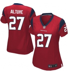 Nike Texans #27 Jose Altuve Red Alternate Womens Stitched NFL Jersey Nike Texans #27 Jose Altuve Red Alternate Womens Stitched NFL Jersey