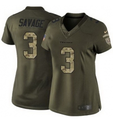 Nike Texans #3 Tom Savage Green Womens Stitched NFL Limited Salute to Service Jersey Nike Texans #3 Tom Savage Green Womens Stitched NFL Limited Salute to Service Jersey