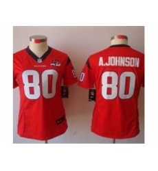 Nike Women Houston Texans 80 Andre Johnson Red NFL Jerseys W 10th Patch Nike Women Houston Texans 80 Andre Johnson Red NFL Jerseys W 10th Patch