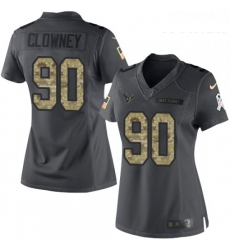 Womens Nike Houston Texans 90 Jadeveon Clowney Limited Black 2016 Salute to Service NFL Jersey Womens Nike Houston Texans 90 Jadeveon Clowney Limited Black 2016 Salute to Service NFL Jersey