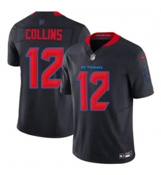 Youth Houston Texans 12 Nico Collins Navy 2024 2nd Alternate F U S E Vapor Stitched Jersey Youth Houston Texans 12 Nico Collins Navy 2024 2nd Alternate F U S E Vapor Stitched Jersey