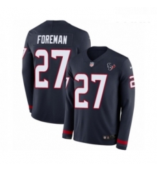Youth Nike Houston Texans 27 DOnta Foreman Limited Navy Blue Therma Long Sleeve NFL Jerse Youth Nike Houston Texans 27 DOnta Foreman Limited Navy Blue Therma Long Sleeve NFL Jerse