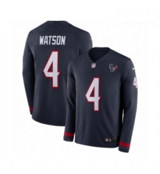 Youth Nike Houston Texans 4 Deshaun Watson Limited Navy Blue Therma Long Sleeve NFL Jersey Youth Nike Houston Texans 4 Deshaun Watson Limited Navy Blue Therma Long Sleeve NFL Jersey