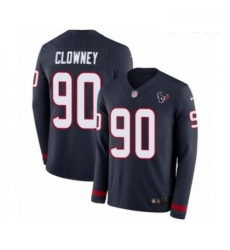 Youth Nike Houston Texans 90 Jadeveon Clowney Limited Navy Blue Therma Long Sleeve NFL Jersey Youth Nike Houston Texans 90 Jadeveon Clowney Limited Navy Blue Therma Long Sleeve NFL Jersey