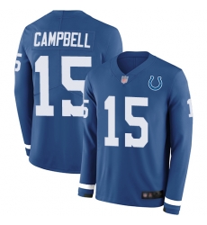 Colts 15 Parris Campbell Royal Blue Team Color Men Stitched Football Limited Therma Long Sleeve Jersey Colts 15 Parris Campbell Royal Blue Team Color Men Stitched Football Limited Therma Long Sleeve Jersey