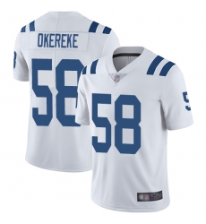 Colts 58 Bobby Okereke White Men Stitched Football Vapor Untouchable Limited Jersey Colts 58 Bobby Okereke White Men Stitched Football Vapor Untouchable Limited Jersey