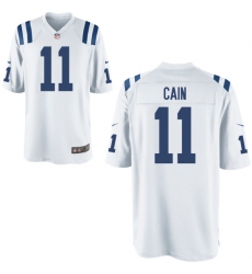 Men Colts #11 Deon Cain White Elite Jersey Men Colts #11 Deon Cain White Elite Jersey