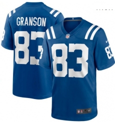 Men Indianapolis 83 Colts Indianapolis Colts Kylen Granson Blue Limited Jersey Men Indianapolis 83 Colts Indianapolis Colts Kylen Granson Blue Limited Jersey