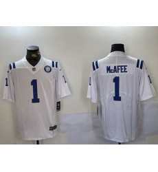 Men Indianapolis Colts 1 Pat Mcafee White Vapor Untouchable Limited Stitched Jersey Men Indianapolis Colts 1 Pat Mcafee White Vapor Untouchable Limited Stitched Jersey