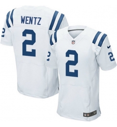 Men Indianapolis Colts 2 Carson Wentz White Men Stitched NFL New Elite Jersey Men Indianapolis Colts 2 Carson Wentz White Men Stitched NFL New Elite Jersey
