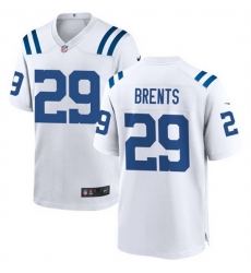 Men Indianapolis Colts 29 JuJu Brents White Stitched Football Game Jersey Men Indianapolis Colts 29 JuJu Brents White Stitched Football Game Jersey