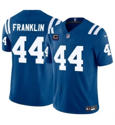 Men Indianapolis Colts 44 Zaire Franklin Blue 2024 F U S E With 4 Star C Patch Vapor Limited Stitched Football Jersey Men Indianapolis Colts 44 Zaire Franklin Blue 2024 F U S E With 4 Star C Patch Vapor Limited Stitched Football Jersey