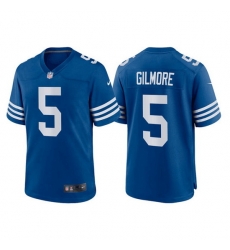 Men Indianapolis Colts 5 Stephon Gilmore Blue Stitched Football Jersey Men Indianapolis Colts 5 Stephon Gilmore Blue Stitched Football Jersey