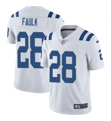 Men Nike Colts #28 Marshall Faulk White Stitched NFL Vapor Untouchable Limited Jersey Men Nike Colts #28 Marshall Faulk White Stitched NFL Vapor Untouchable Limited Jersey