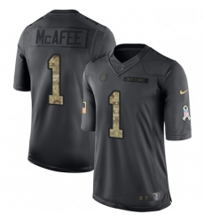 Men Nike Indianapolis Colts 1 Pat McAfee Limited Black 2016 Salute to Service NFL Jersey Men Nike Indianapolis Colts 1 Pat McAfee Limited Black 2016 Salute to Service NFL Jersey