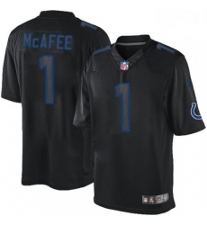 Men Nike Indianapolis Colts 1 Pat McAfee Limited Black Impact NFL Jersey Men Nike Indianapolis Colts 1 Pat McAfee Limited Black Impact NFL Jersey