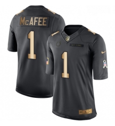 Men Nike Indianapolis Colts 1 Pat McAfee Limited BlackGold Salute to Service NFL Jersey Men Nike Indianapolis Colts 1 Pat McAfee Limited BlackGold Salute to Service NFL Jersey
