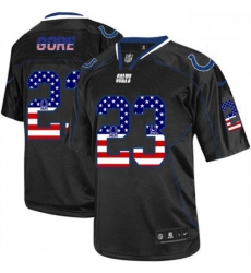 Men Nike Indianapolis Colts 23 Frank Gore Elite Black USA Flag Fashion NFL Jersey Men Nike Indianapolis Colts 23 Frank Gore Elite Black USA Flag Fashion NFL Jersey