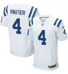 Men Nike Indianapolis Colts 4 Adam Vinatieri Elite White NFL Jersey Men Nike Indianapolis Colts 4 Adam Vinatieri Elite White NFL Jersey