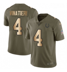 Men Nike Indianapolis Colts 4 Adam Vinatieri Limited OliveGold 2017 Salute to Service NFL Jersey Men Nike Indianapolis Colts 4 Adam Vinatieri Limited OliveGold 2017 Salute to Service NFL Jersey