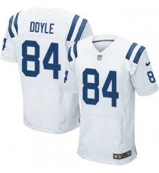 Men Nike Indianapolis Colts 84 Jack Doyle Elite White NFL Jersey Men Nike Indianapolis Colts 84 Jack Doyle Elite White NFL Jersey