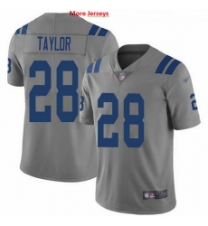 Nike Colts 28 Jonathan Taylor Gray Men Stitched NFL Limited Inverted Legend Jersey Nike Colts 28 Jonathan Taylor Gray Men Stitched NFL Limited Inverted Legend Jersey