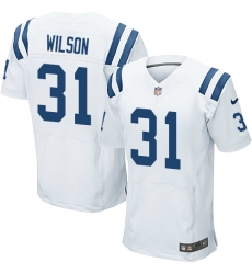 Nike Colts #31 Quincy Wilson White Mens Stitched NFL Elite Jersey Nike Colts #31 Quincy Wilson White Mens Stitched NFL Elite Jersey