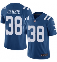 Nike Colts 38 T J Carrie Royal Blue Men Stitched NFL Limited Rush Jersey Nike Colts 38 T J Carrie Royal Blue Men Stitched NFL Limited Rush Jersey