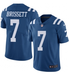 Nike Colts #7 Jacoby Brissett Royal Blue Mens Stitched NFL Limited Rush Jersey Nike Colts #7 Jacoby Brissett Royal Blue Mens Stitched NFL Limited Rush Jersey