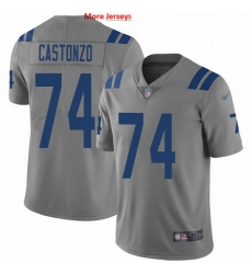 Nike Colts 74 Anthony Castonzo Gray Men Stitched NFL Limited Inverted Legend Jersey Nike Colts 74 Anthony Castonzo Gray Men Stitched NFL Limited Inverted Legend Jersey