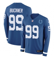 Nike Colts 99 DeForest Buckner Royal Blue Team Color Men Stitched NFL Limited Therma Long Sleeve Jersey Nike Colts 99 DeForest Buckner Royal Blue Team Color Men Stitched NFL Limited Therma Long Sleeve Jersey
