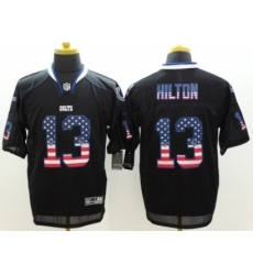 Nike Indianapolis Colts 13 T.Y. Hilton Black Elite USA Flag Fashion NFL Jersey Nike Indianapolis Colts 13 T.Y. Hilton Black Elite USA Flag Fashion NFL Jersey