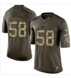 Nike Indianapolis Colts #58 Trent Cole Green Men 27s Stitched NFL Limited Salute to Service Jersey Nike Indianapolis Colts #58 Trent Cole Green Men 27s Stitched NFL Limited Salute to Service Jersey