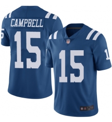 Colts 15 Parris Campbell Royal Blue Youth Stitched Football Limited Rush Jersey Colts 15 Parris Campbell Royal Blue Youth Stitched Football Limited Rush Jersey