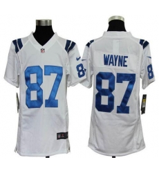 Nike Colts #87 Reggie Wayne White Youth Stitched NFL Elite Jersey Nike Colts #87 Reggie Wayne White Youth Stitched NFL Elite Jersey